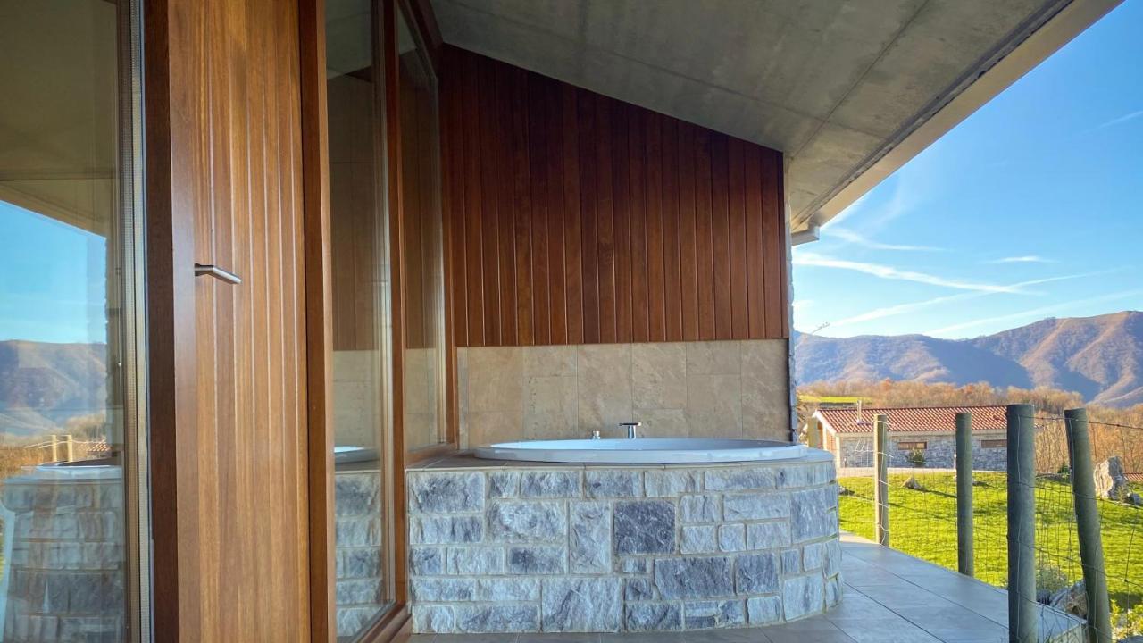 Cabanas Deluxe Basajaun Basoa By Irrisarri Land Igantzi المظهر الخارجي الصورة